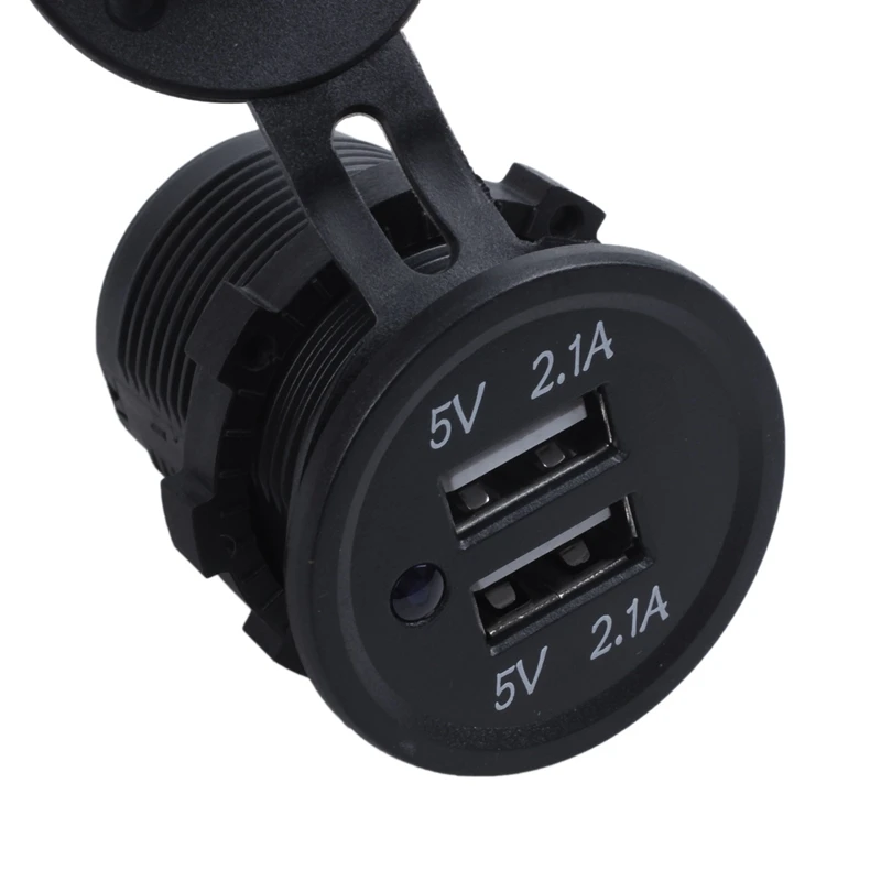    USB   ܼƮ, 2X 12V-24V, 5V 2.1A + 2.1A