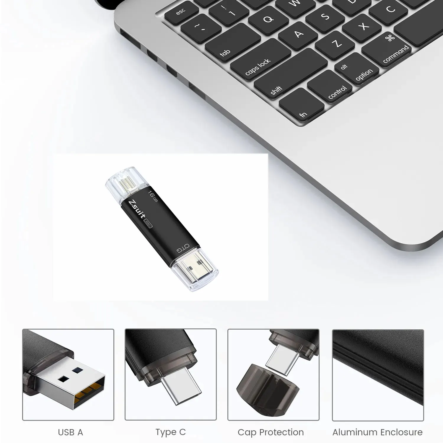 ZSUIT USB Flash Drive 2in type-c Pen Drive 128GB 64GB 32GB