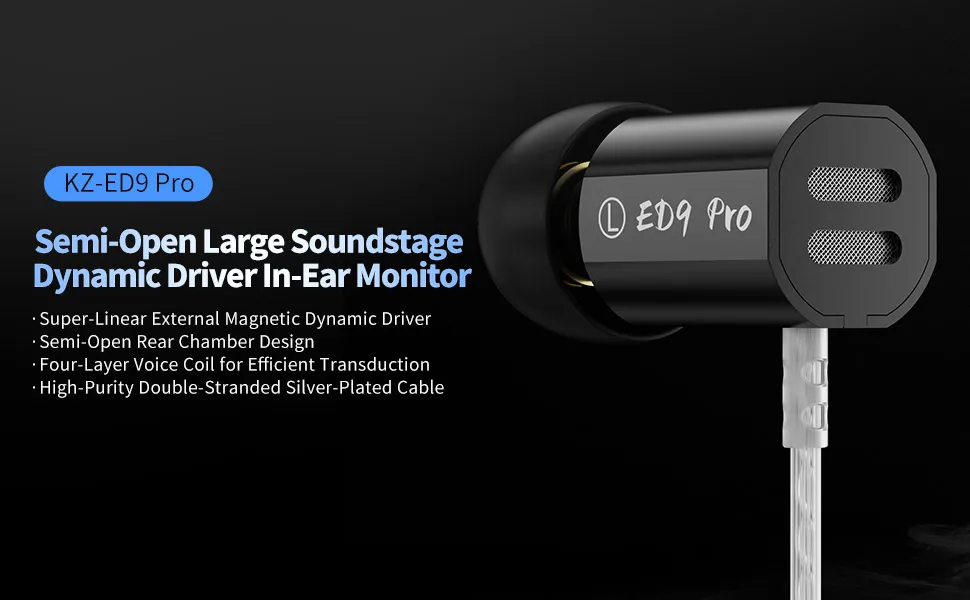 9Z ED9 PRO Oortelefoon met zware bas, muziekheadset, hifi, zinklegering, metalen oortelefoons DQS PR1 ZVX ZSNPRO EDX_voghion.com