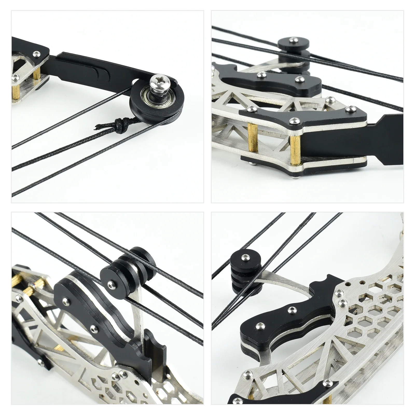 304 Stainless Steel Mini Compound Bow Toy Indoor and Outdoor Shooting Archery Hunting Pulley Decompression Bow and 10 Arrows archery arrows archery bow
