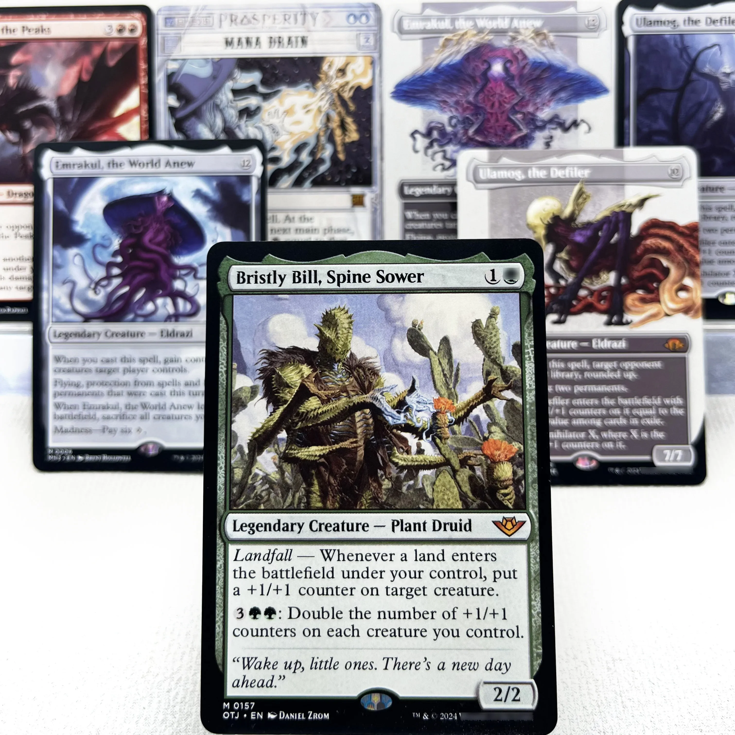 MH3 OTJ OTP HOLO7-Ⅰ04 Tcg Cards Proxys Magical Ulamog Defiler Bristly Bill Spine Emrakul World Anew Gathering playing cards plastic playing cards