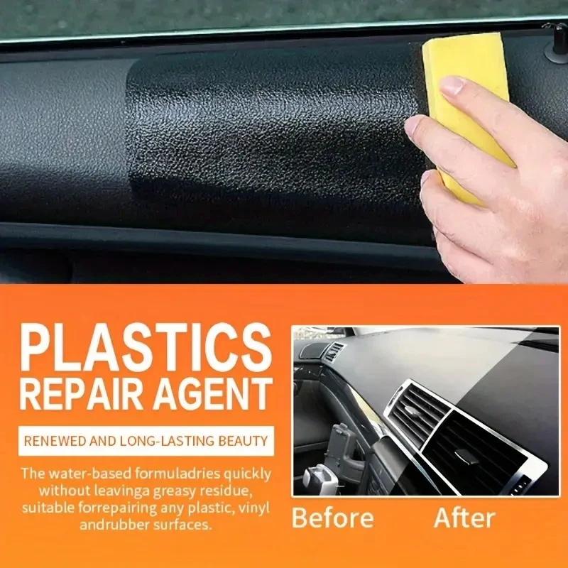 Car Plastic Refurbished Plating Crystal Coating Agent Wax Panel Auto Interior Car Plastic Renovated Coating Retreading Agent 3