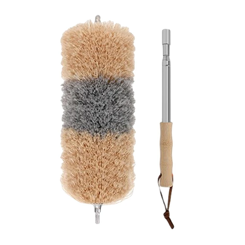 1 Piece Effective Dust Catcher With Special Microfiber Bamboo Handle Made From Moso Bamboo