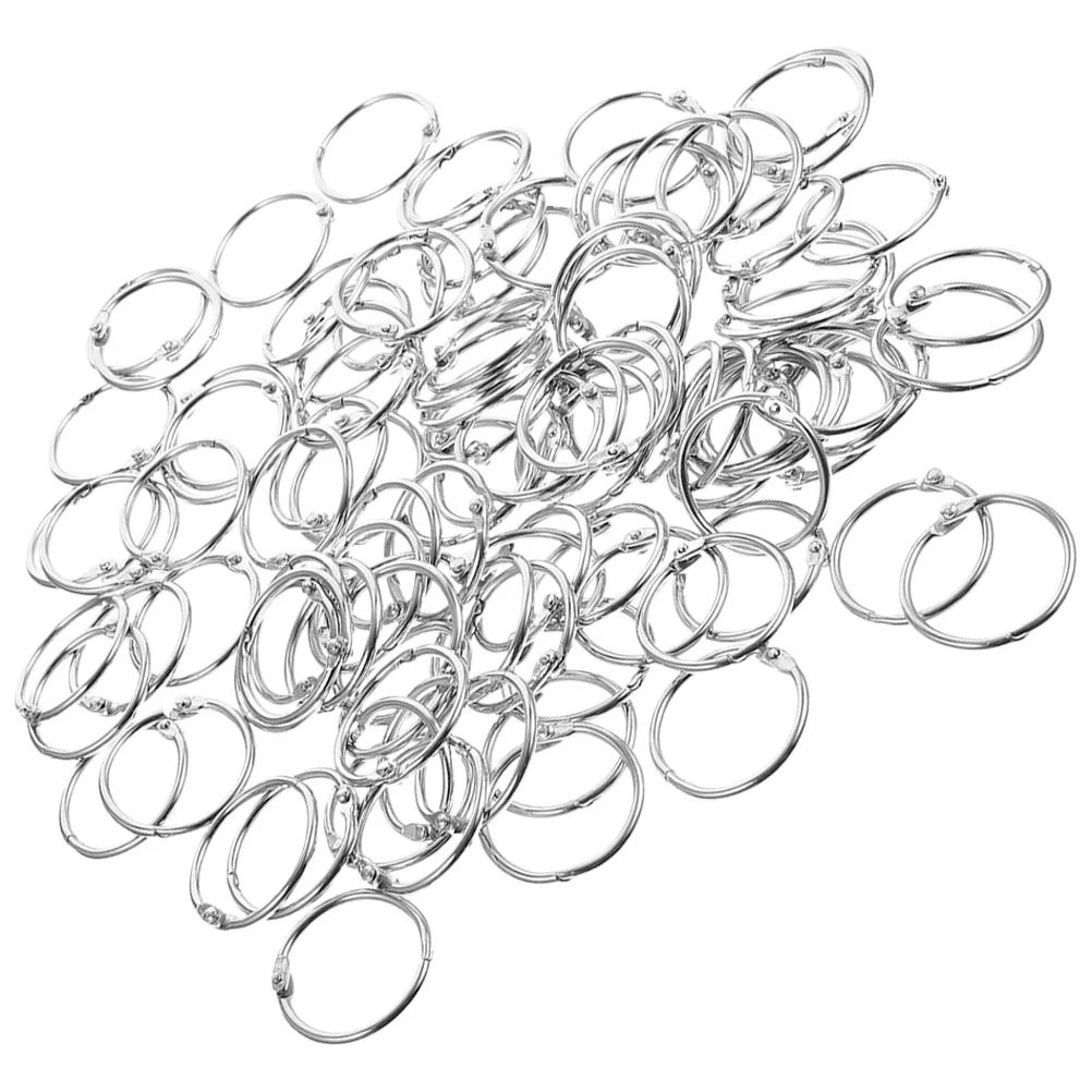 70 Pcs Binder Rings Metal Craft Rings Index Card Supplies Office Binding Combs Spines Storage Leaf Ring Holders Student Tools