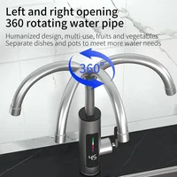 3000W 220V électrique cuisine chauffe-eau robinet instantané chaud en acier inoxydable robinet d'eau chauffage froid robinet 3