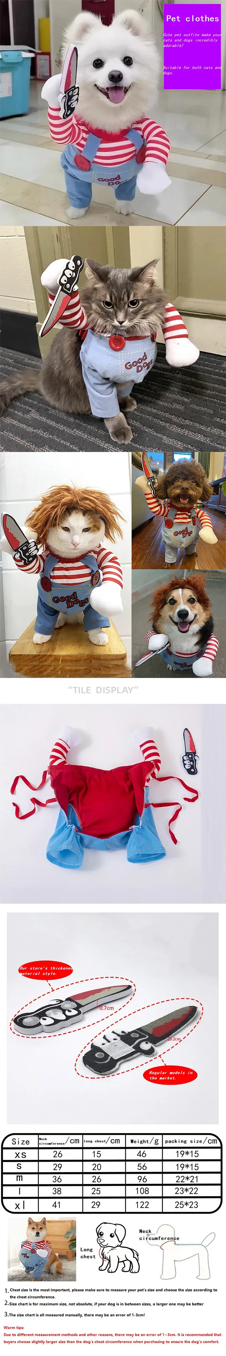 Funny Halloween Pet Costume For Small And Medium Dogs And Cats_voghion.com