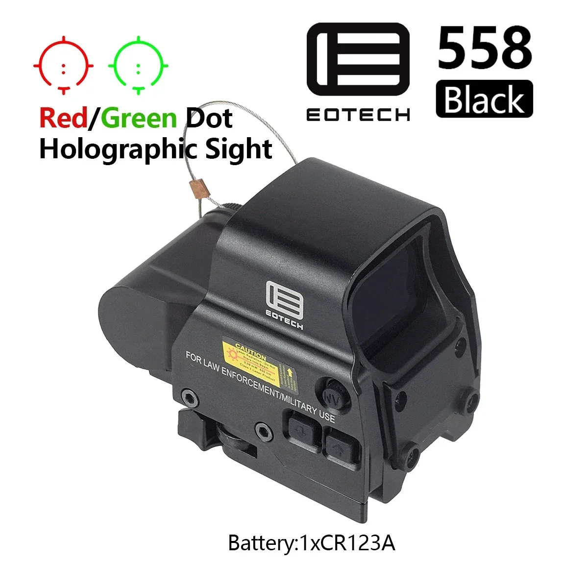 EOTech 551 552 553 558 Red Green Dot Holographic Sight Hunting Red Dot Reflex Sight Airsoft Weapon Riflescope UNITY Fast Mount