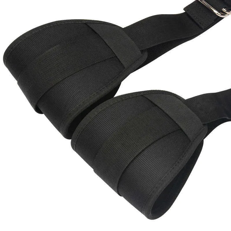 Lifting-legs Position Restraint With Cuffs Blindfold Leg Thinning Band Version Toys With Men And Women Couples Help SM Strap