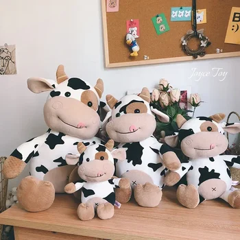 Cute Cow Plush Toy Rag Doll for Girlfriend Children's Toys Gifts Plush Toys Pillow Plushie Stuffed Animal Patung Dolls 3