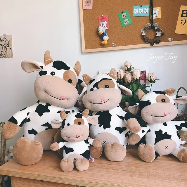 Cute Cow Plush Toy Rag Doll for Girlfriend Children's Toys Gifts Plush Toys Pillow Plushie Stuffed Animal Patung Dolls 3