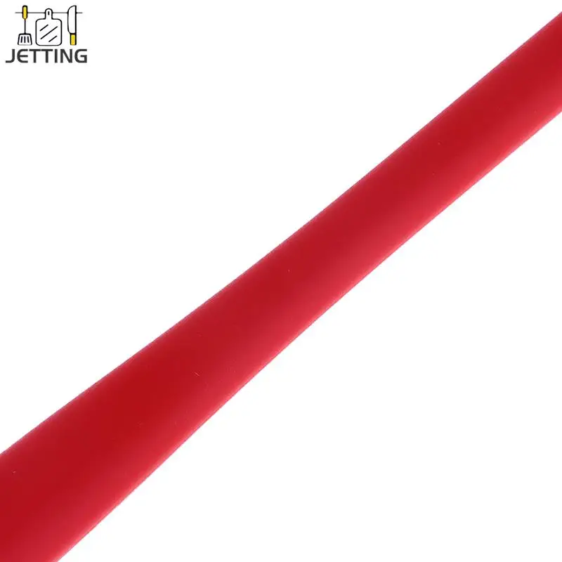 긴 손잡이 실리콘 주걱, 내열성, 유연한 논스틱 슬림 주걱, DIY 케이크 크림 스크레이퍼 블렌더 베이킹 도구, 1PC