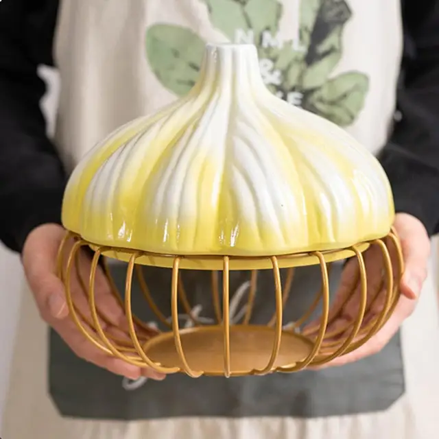 Lelktori Hagyma Alakú Fokhagymás Kosár Újrafelhasználható Nagy Kapacitású Tyúk Kacsa Tojás Konyhai Kellékek - Image 3