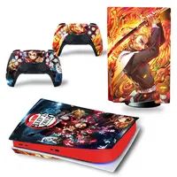 Demon Slayer 7829 Anime PS5 Disk edition decal skin sticker for PS5 Console and two Controllers