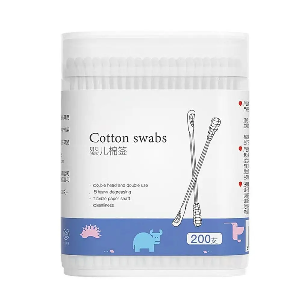 Fluorescent Agent Free Double Head Baby Care Product Baby Nursing Supplies Baby Cotton Swab Cleaning Tampons Cotton Buds