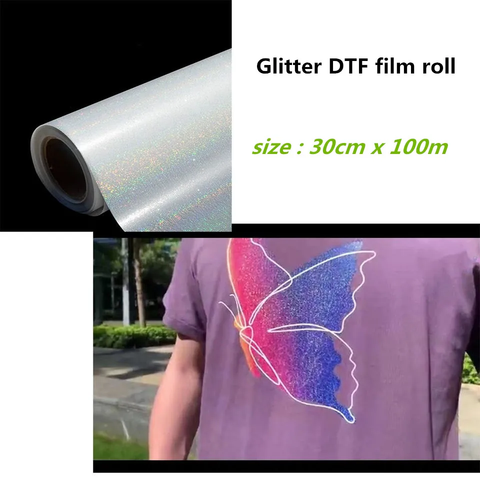 Glitter DTF Transfer Film 8.5 x 11 Manufacturer, Glitter PET Film roll for  DTF Factory, Supplier 