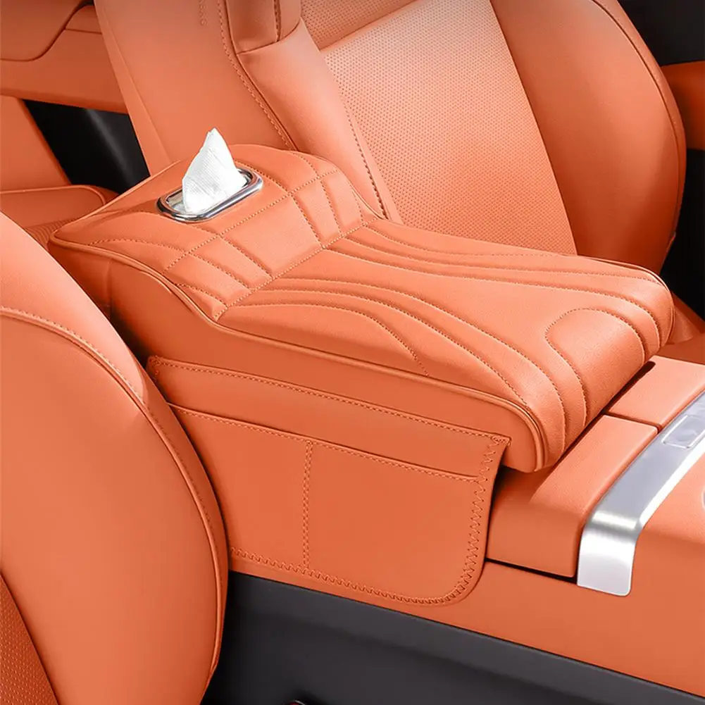 For Haval H9 2rd 2024 2025 Car Center Console Armrest Box Height Pad Three in One Car Multifunctional Tissue Box Storage