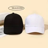 1 Piece Solid Color Baseball Cap for Women Men Cotton Unisex Hats for Casual Outdoor Sunscreen Windproof and Warm Black/White 3