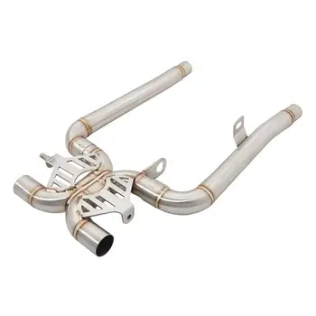 For Triumph Thruxton RS 2021-2022 Motorcycle Escape Exhaust Middle Pipe Muffler Connect Tube Slip On Steel