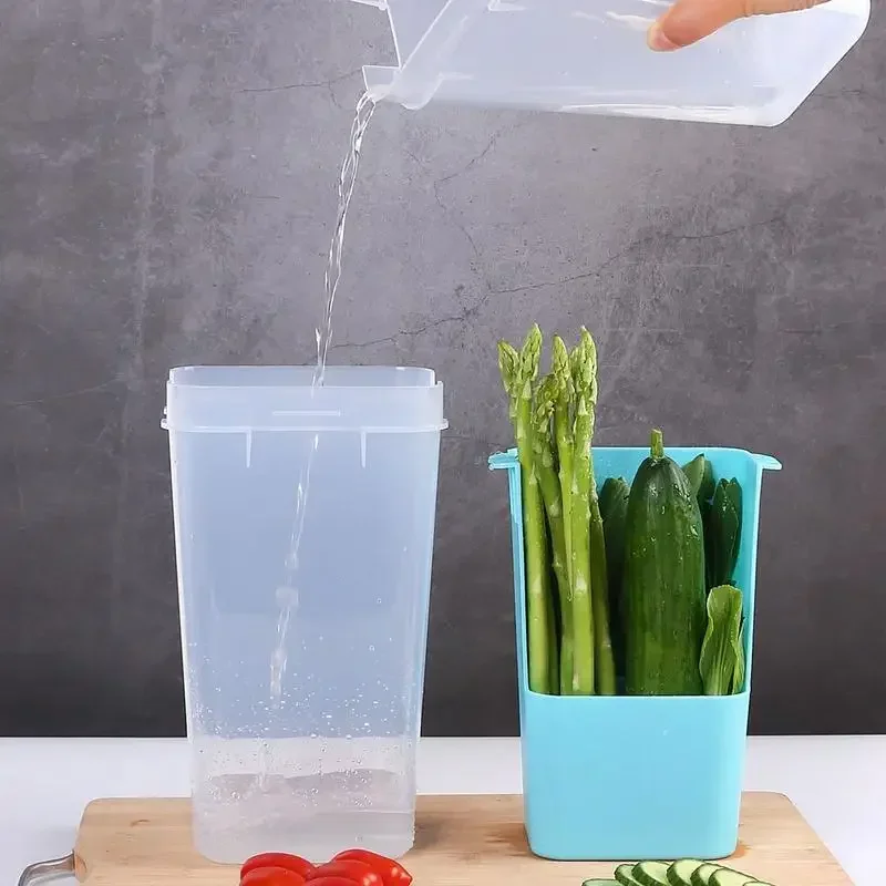 Vanilla Fresh-Keeping Cup Kitchen Container Gadgets for Green Storage Box Organizer Container Refrigerator Kitchen Gadgets