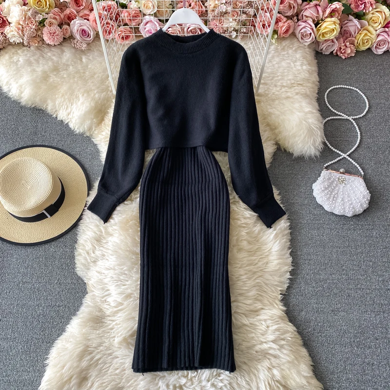 Outfits For Autumn Fall Outfit Korean Autumn Korean Style Clothes Two Piece  Dress Set Winter Fall