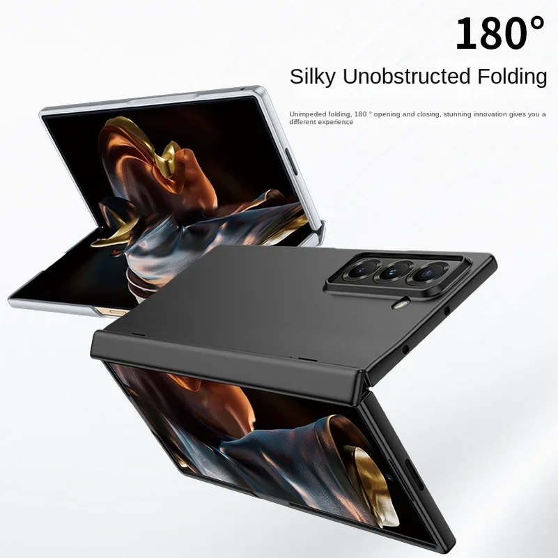 Deluxe Protective Case with Automatic Spring Hinge and Tempered Glass Film