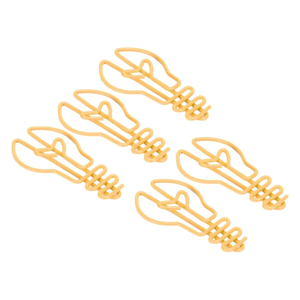 100pcs 노란색/핑크색 전구 모양 종이 클립 전구 모양의 4.2*2cm 금속 종이 클립 귀여운 디자인 플라스틱 코팅 금속