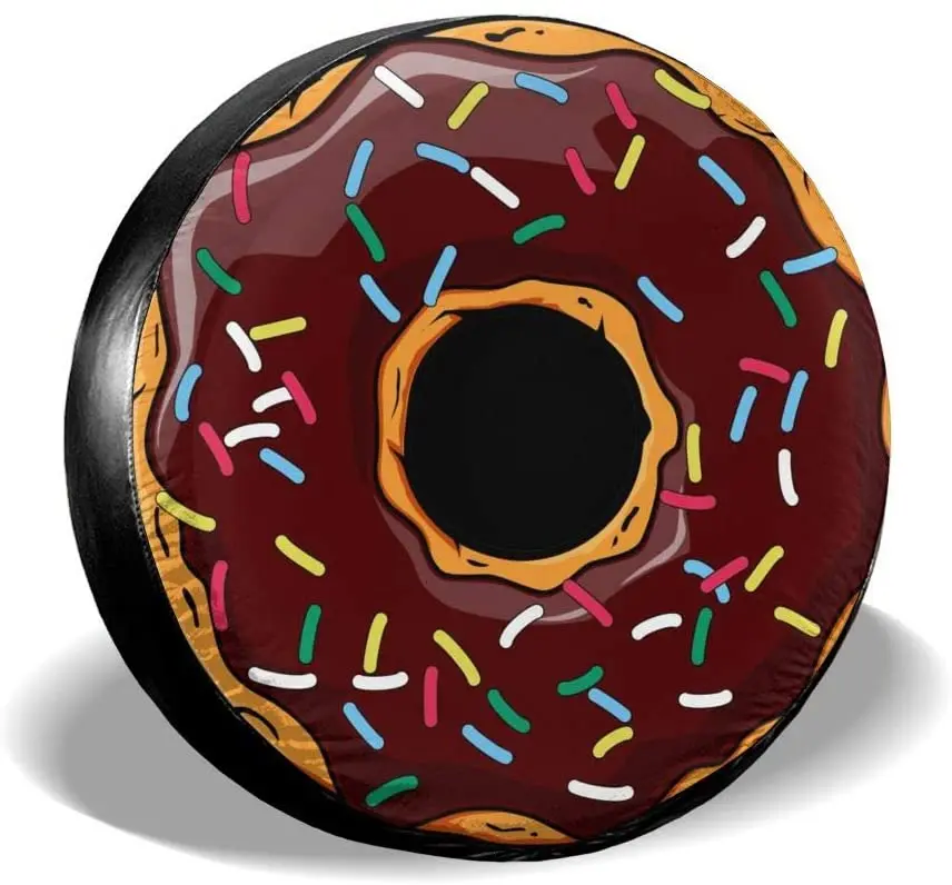 

Foruidea Donut Spare Tire Cover Waterproof Dust-Proof UV Sun Wheel Tire Cover Fit for ,Trailer, RV, SUV and Many Vehicle 15
