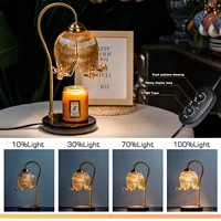 Tulip Flower Warm Candle Lamp French Retro Bedroom Bedside Lamp Fireless Fragrance Atmosphere Table Lamp 4