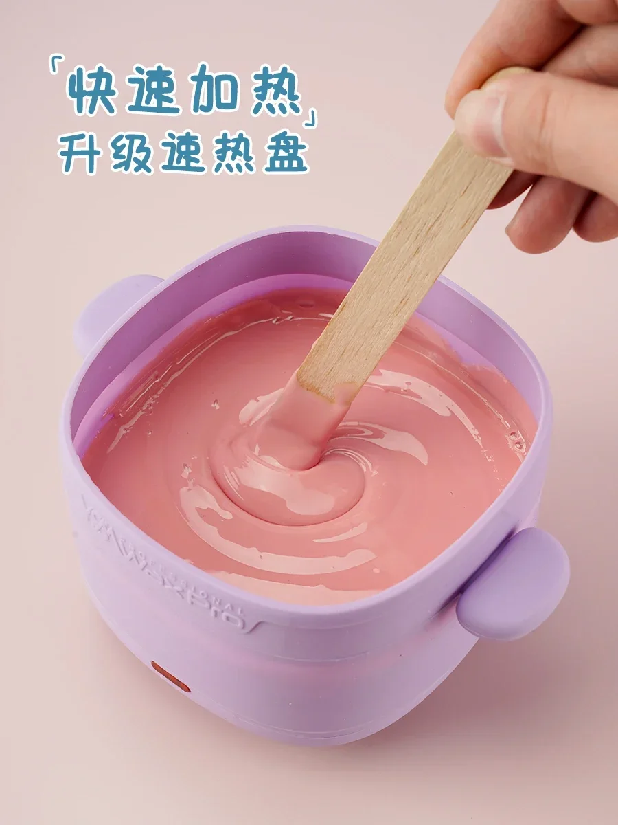 220V Foldable Wax Heater for Hair Removal with Non-Stick Coating Inner Pot and Silicone Wax Melting Machine