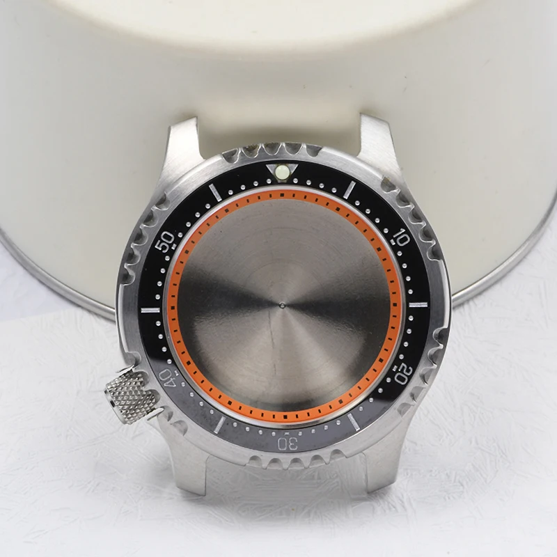 Premium Stainless Steel Diving Watch Case with Luminous Sapphire Glass
