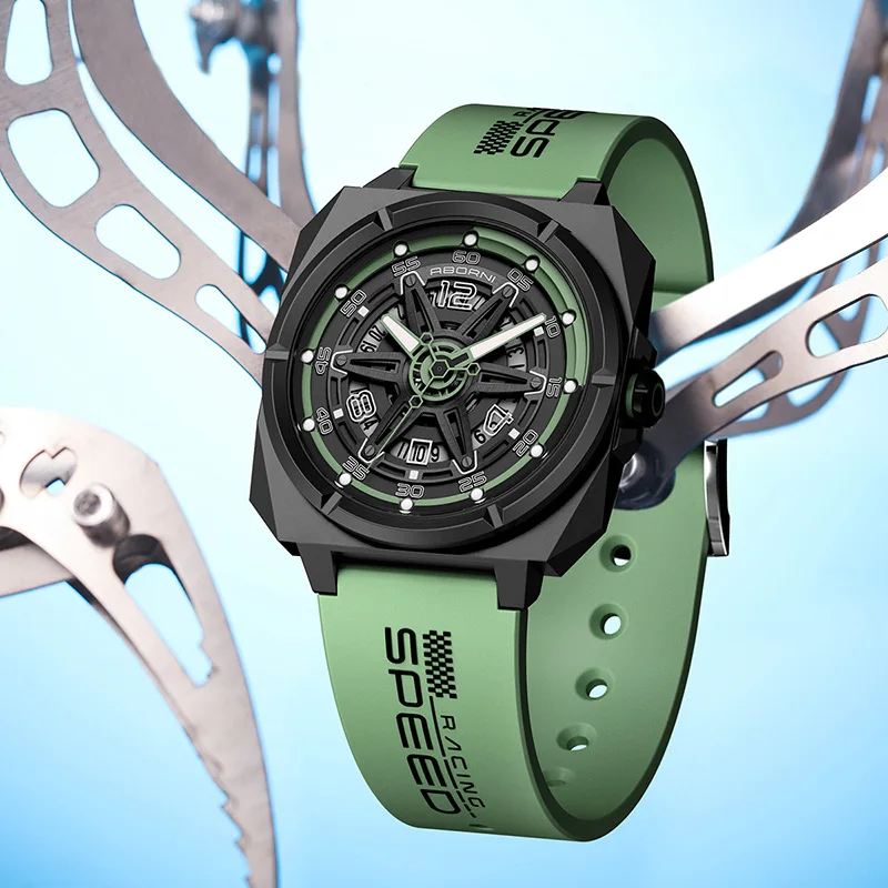 ABORNI Top Brand Luxury Men's Quartz Watch Luminous Waterproof