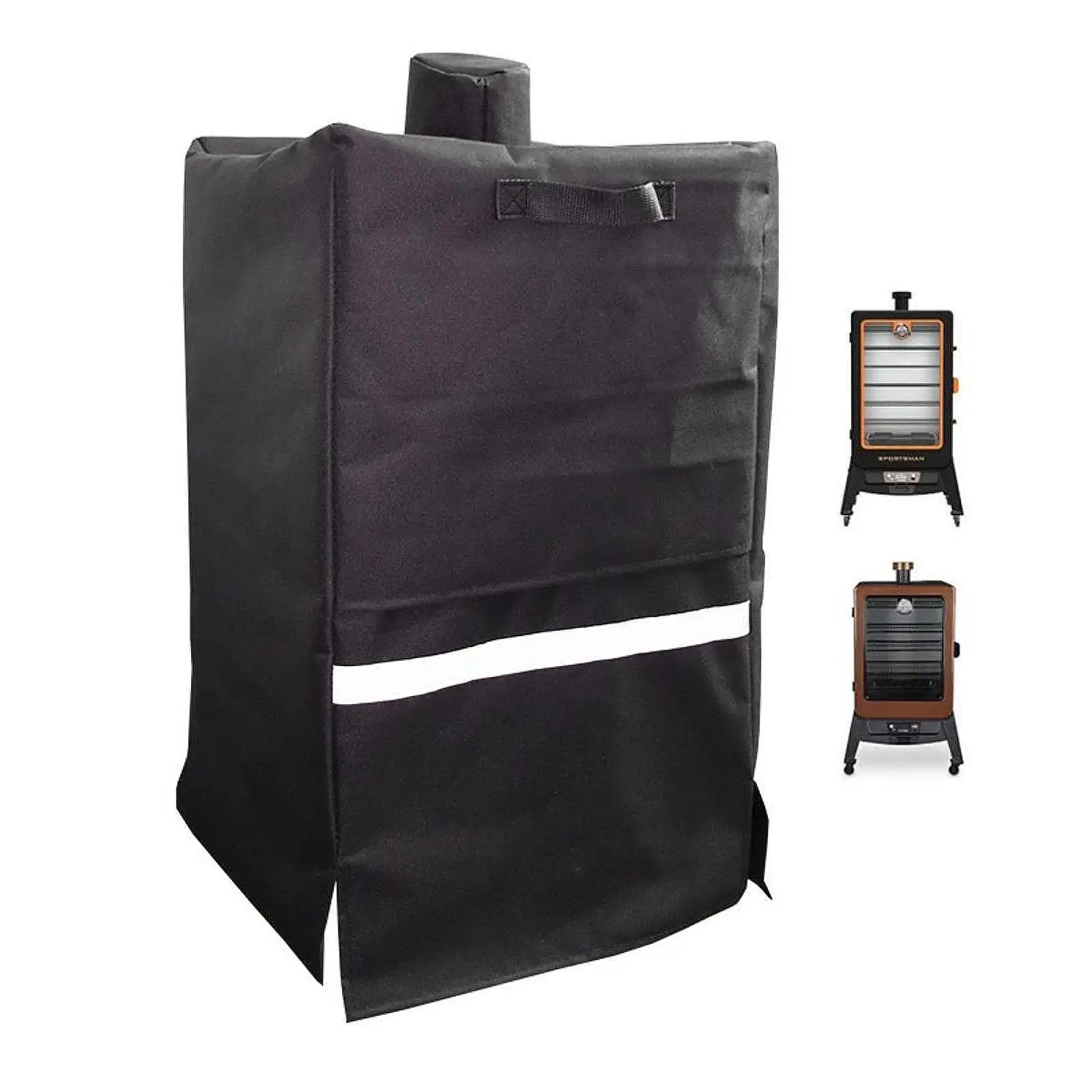 Vertical Smoker Cover Ventilation Oxford Cloth Breathable Accessories BBQ Grill Cover Protection for Outside Backyard Outdoor