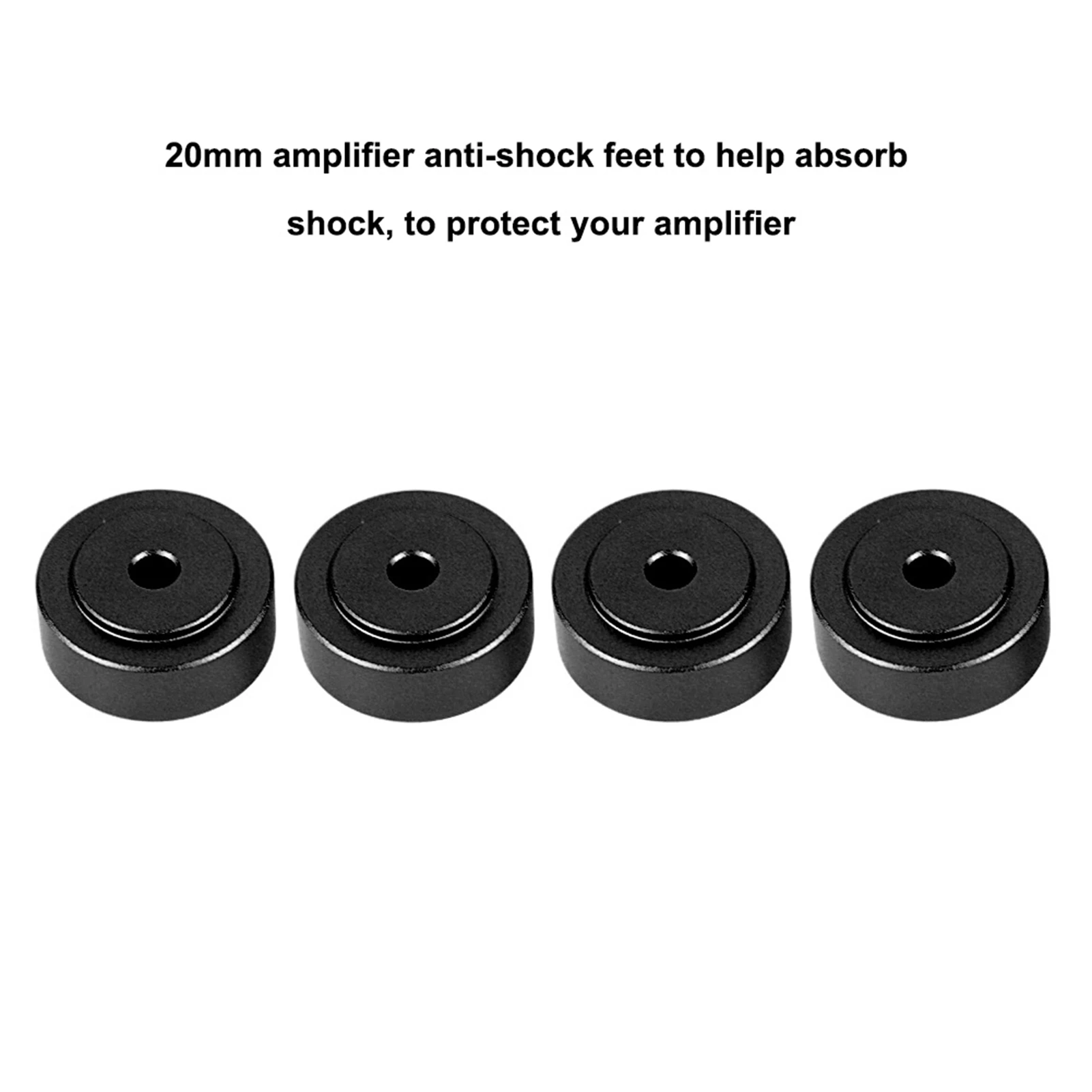 Pies De Aplificador Antivibración De Aleación De Aluinio, 4PCS Altavoces Pies De Pie
