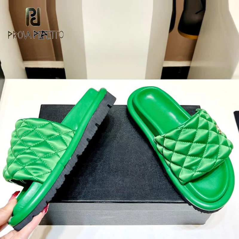 

Silk Satin Ladies Luxury Flat Platform Slipper Shoes Designer Colorful Slip on Lazy Mules Shoes Summer 2023 New Brand Flip Flops