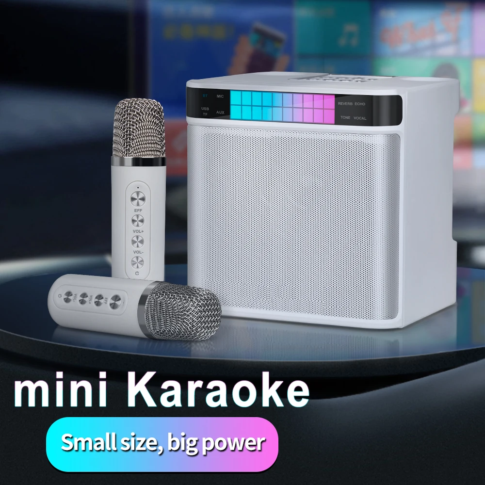 

YS-223 Mini Bluetooth Speaker Outdoor Party Karaoke Subwoofer Wireless Home Portable KTV Set Integrated Machine Speaker With Mic