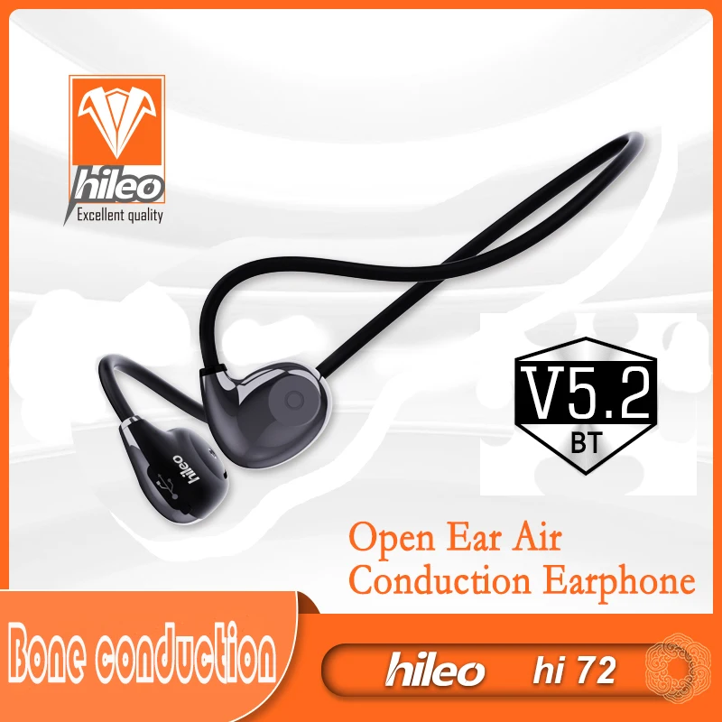 HileoBoneConductionHeadphonesBluetooth52WirelessNotInEar