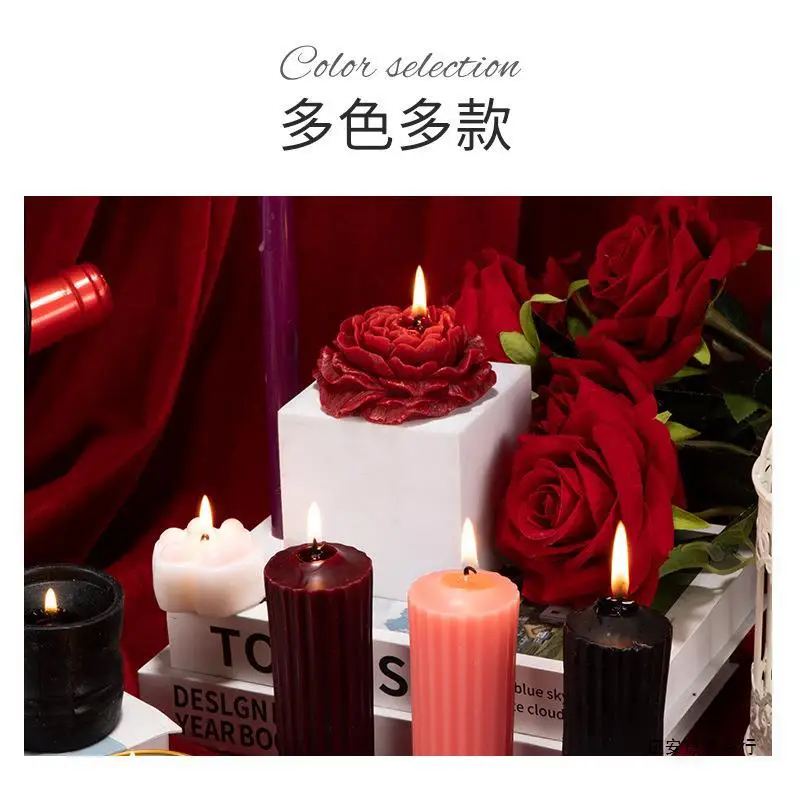 Aromatherapy Candle Rope Binding Human Body Low Temperature Candles Flesh Color Macram Tearable Wax Drip Couple Gift Sentiment