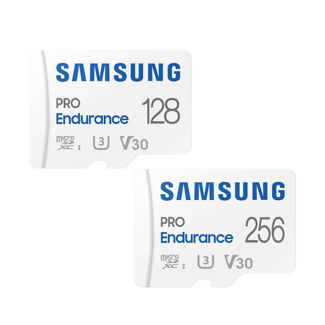 삼성 PRO Endurance 256GB 128GB 마이크로SDXC 메모리 카드 (어댑터 포함) - 블랙박스, 바디캠, 보안 카메라용 C10, U3