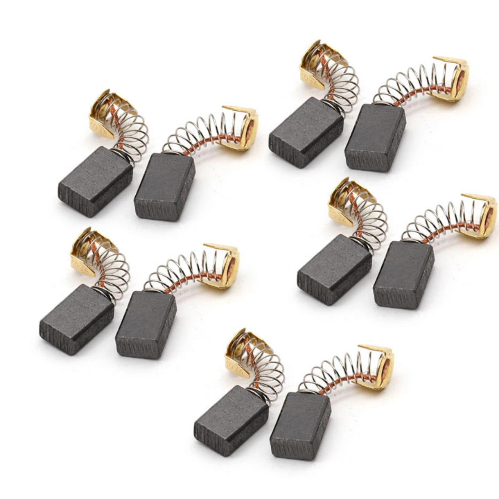 10Pcs Power Tools Carbon Brushes for Rotary Electric Hammer Drill 103 Angle Grinder Circular Saws Motor Graphite Brush 6x10x15mm