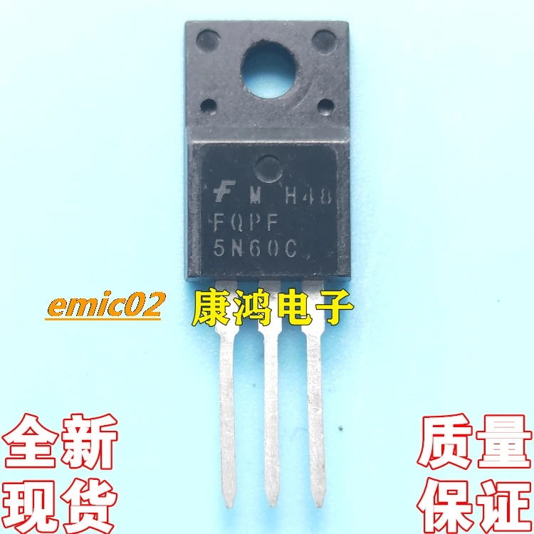 

10 шт., Оригинальные запасные части FQPF5N60C 5N60C TO-220F MOS 5A600V
