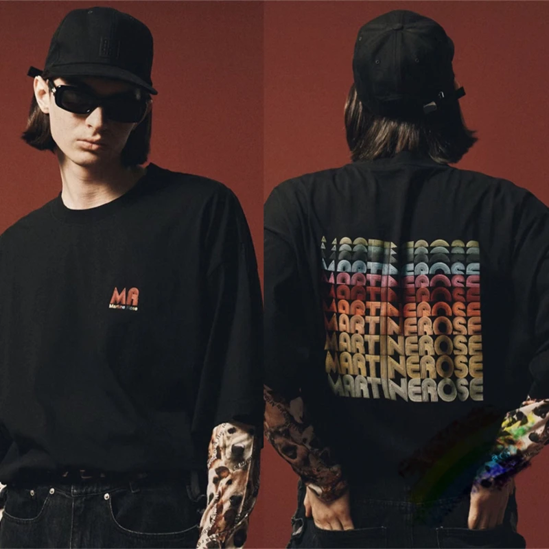

New MARTINE ROSE T Shirt Men Women Casual T-Shirt Tops Tee