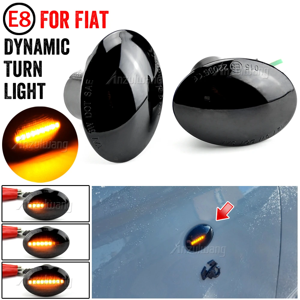 For Fiat 500 for Lancia Lybra Ypsilon for Maserati Alfa 4C Dynamic LED ...