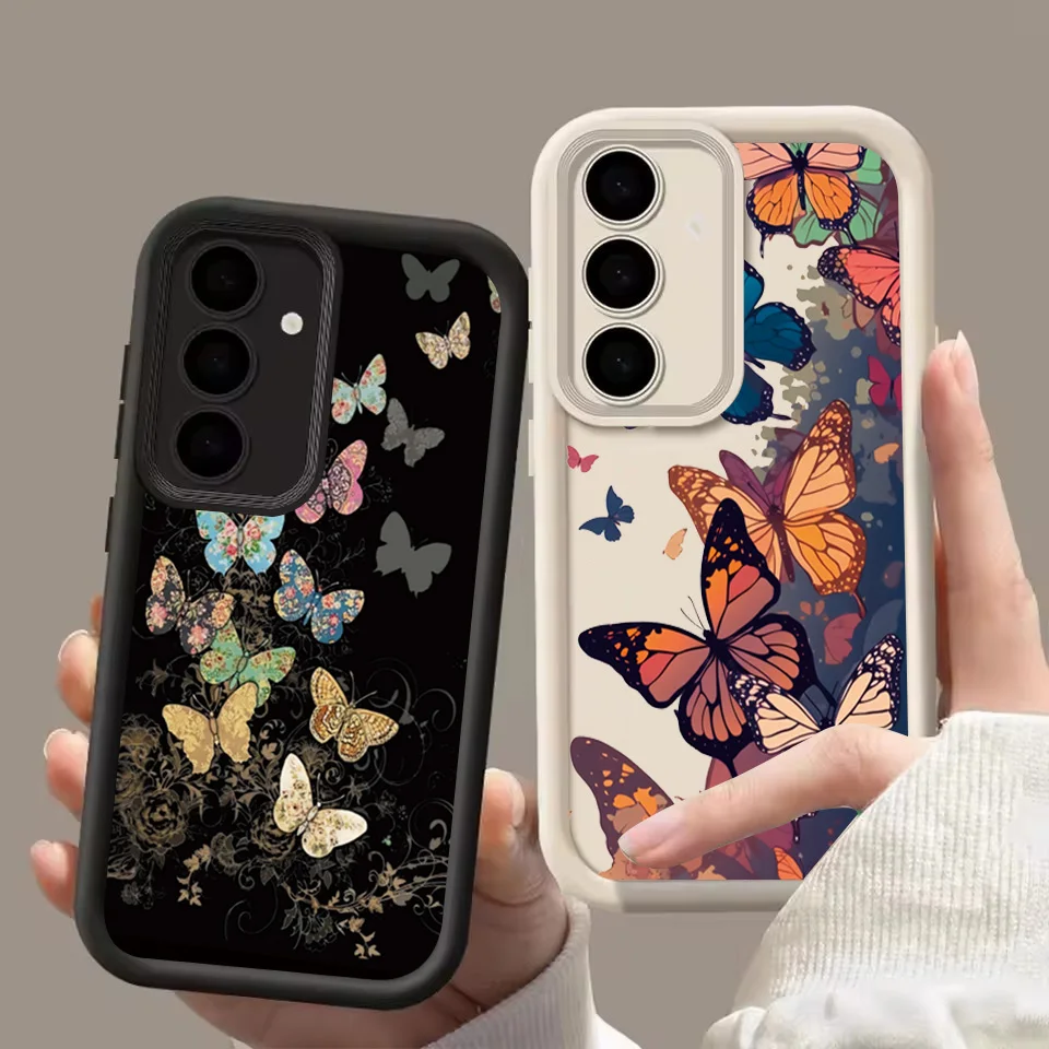 Elegant Butterfly Soft Phone Case - Stylish Protective Cover