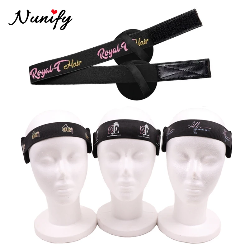 Custom Wig Bands With Logo Melt Lace Band With Ear Pad
