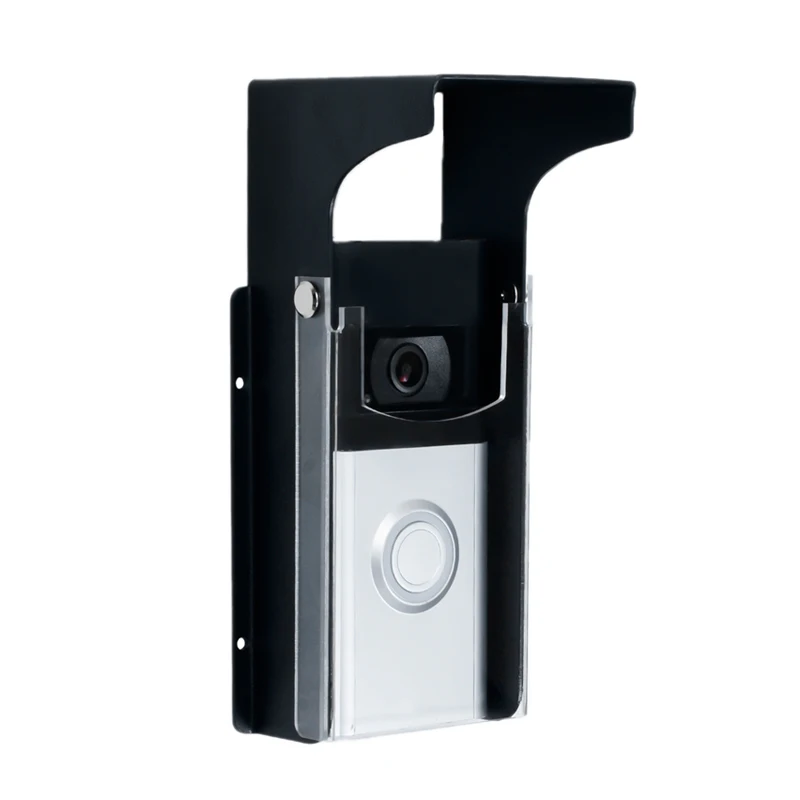 Home Metal Doorbell Waterproof Cover, Clear Flip Cover for Ring