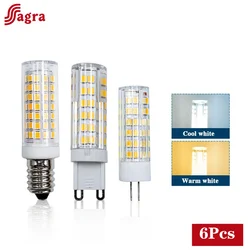 6pcs/lot LED G4 G9 E14 3W 5W 9W Light Bulb 220V LED Lamp Spotlight Chandelier Lighting Replace 30W 50W 70W 90W Halogen Lamps