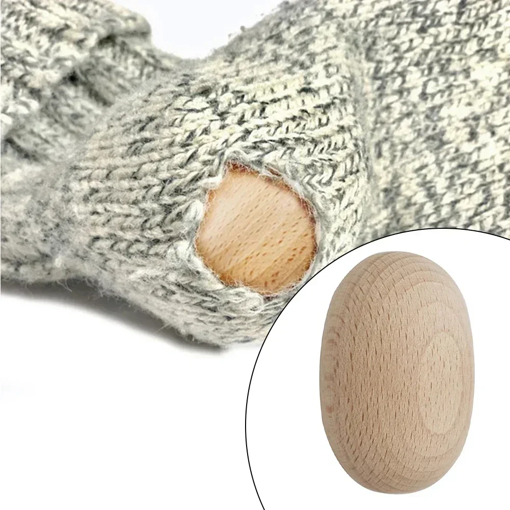 Darning Egg Smooth Wooden Egg Darner For Darning Sock Holes Other Crochet Knitting Mending Patching Tool Sewing Accessories 1pcs