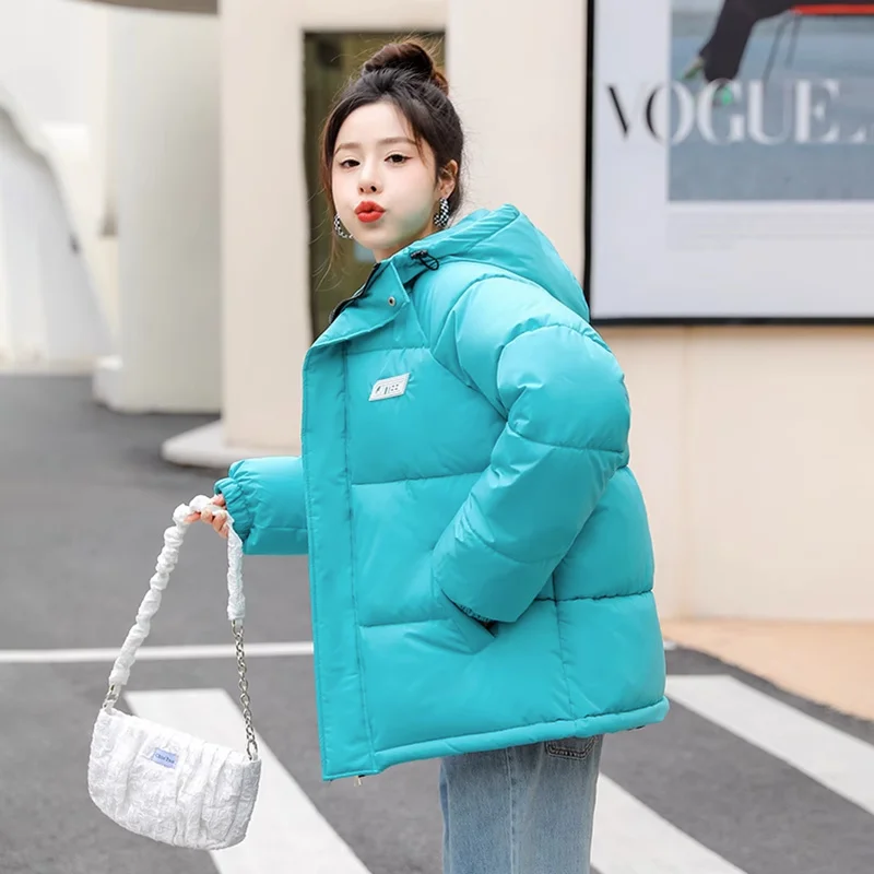 Down Cotton-Padded Jacket Jacket Women Overcoat 2023 Winter Thick Short Bread Clothing Female Coat Korean Loose Warm Parker Coat