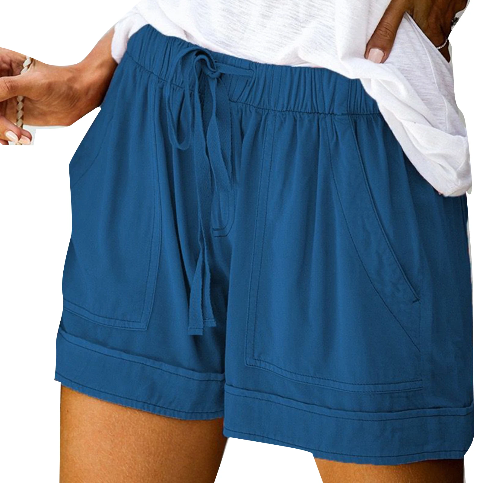 

Shorts Drawstring Design Perfect For Summer Daily Wear