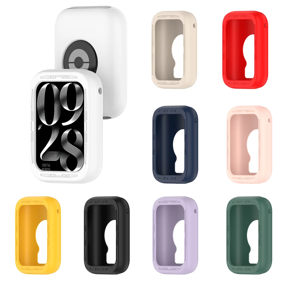 

Silicone Protective Case For Xiaomi Mi Band 8 Pro Anti-collision Protector Cover Smart Watch Shell Silicone Bumper Accessories